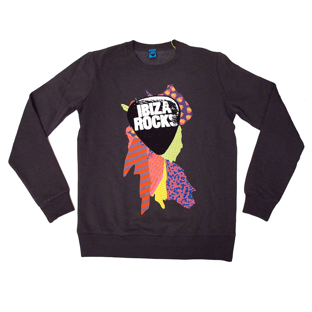 Ibiza Rocks Jersey carbón con Salpicadura de color