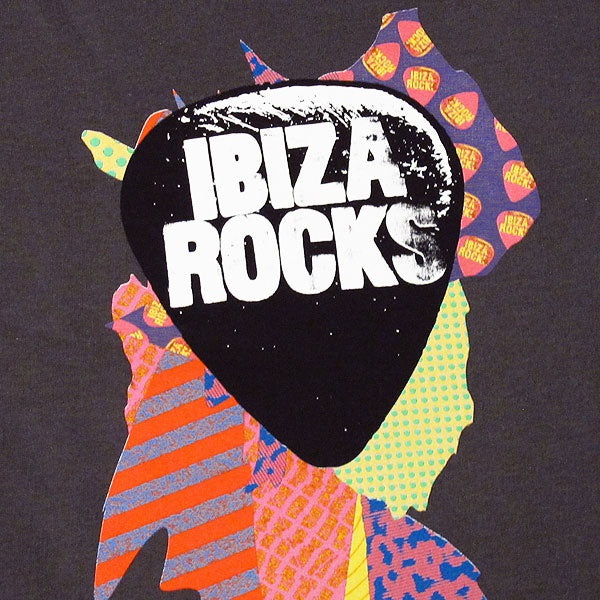 Ibiza Rocks Charcoal Sweater with Colour Splash Logo