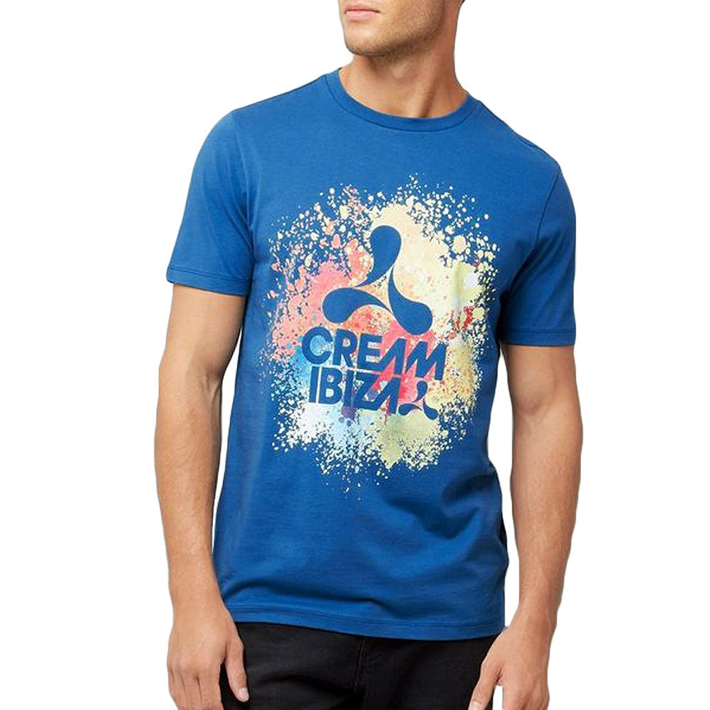 Cream Ibiza T-shirt uomo Schizzi Di Vernice