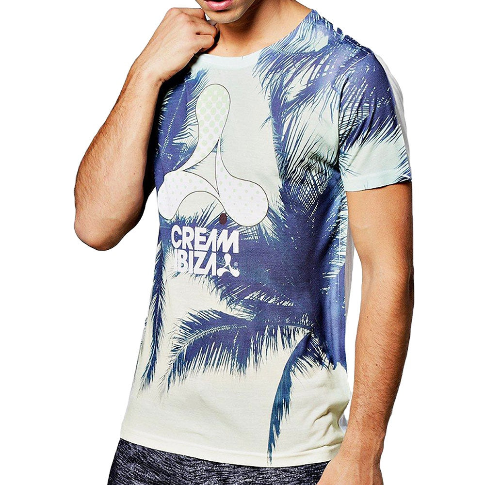 Cream Ibiza Camiseta hombre Palmeras verdes
