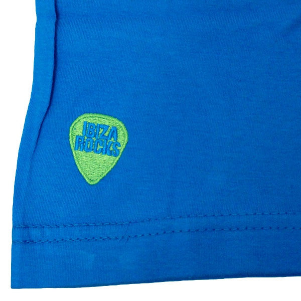 Ibiza Rocks Plectrum Kids Blue T-shirt