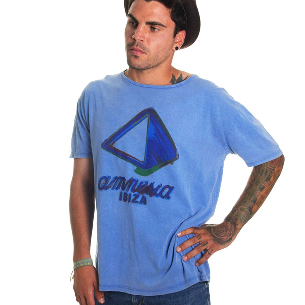 Amnesia Ibiza T-shirt Homme Aquarelle