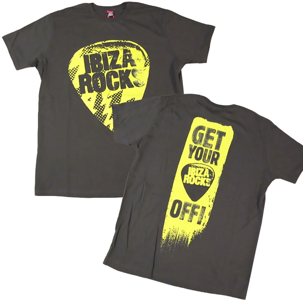 Ibiza Rocks Plec Off Slogan Men's T-Shirt