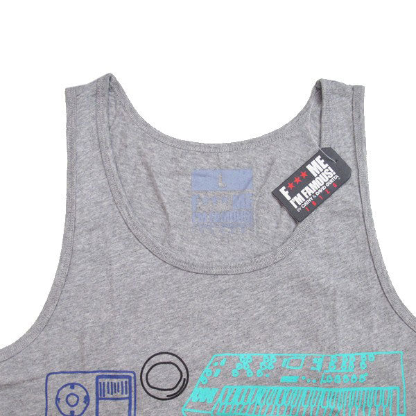 David Guetta F Me I&#39;m Famous Ibiza Neon Men&#39;s Vest