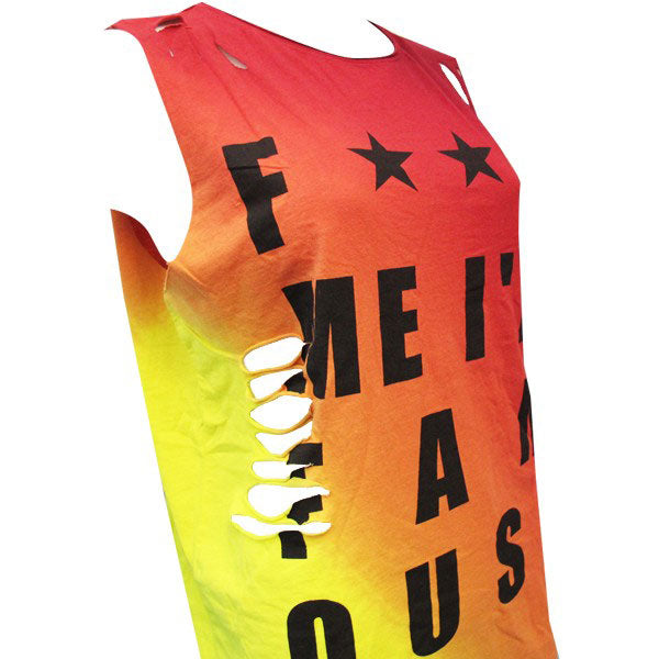 David Guetta F Me I&#39;m Famous Ibiza Rainbow Tie-Dye Dress