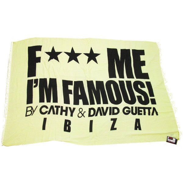 David Guetta F Me I&#39;m Famous Ibiza Classic Logo Sarong