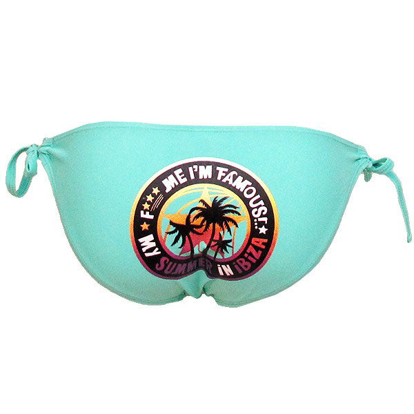 David Guetta F Me I&#39;m Famous Ibiza Palms Turquoise Bikini Set
