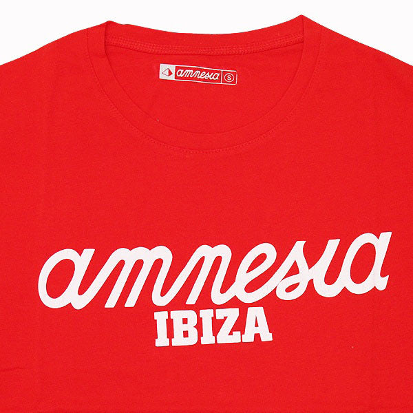 Amnesia Ibiza Classic Logo Men&#39;s Red T-Shirt