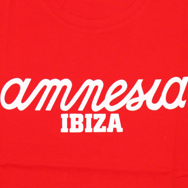 Amnesia Ibiza Classic Logo Men&#39;s Red T-Shirt