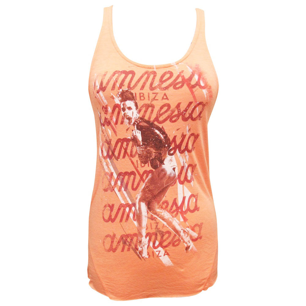Amnesia Ibiza Cyber Women&#39;s Orange Vest