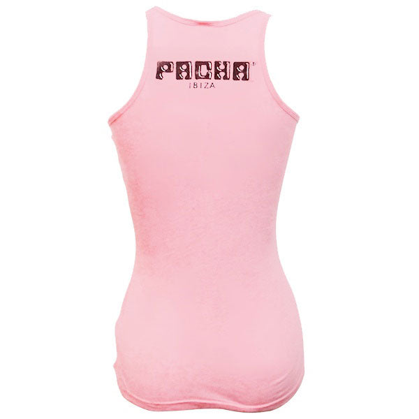Pacha Bronze Cherry Logo Pink Vest