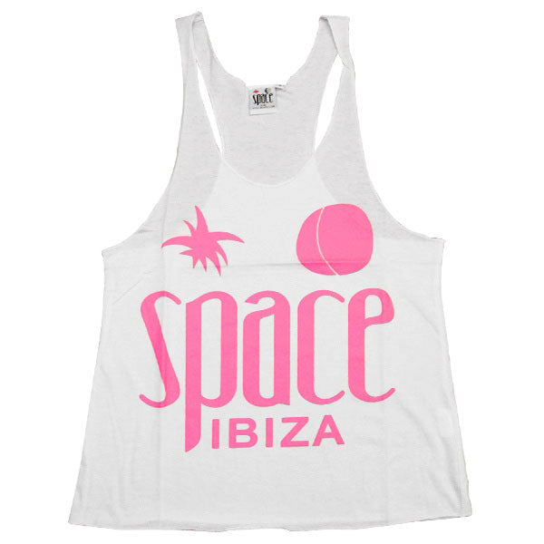 Space Ibiza Native Logo Women's White Tanktop