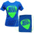Ibiza Rocks Blau Plektrum T-Shirt mit Turnbeutel