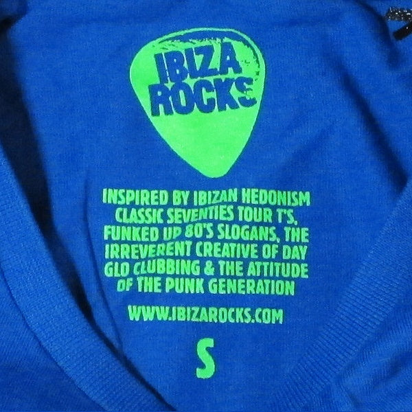 Ibiza Rocks Blue Plectrum T-Shirt with Drawstring Bag