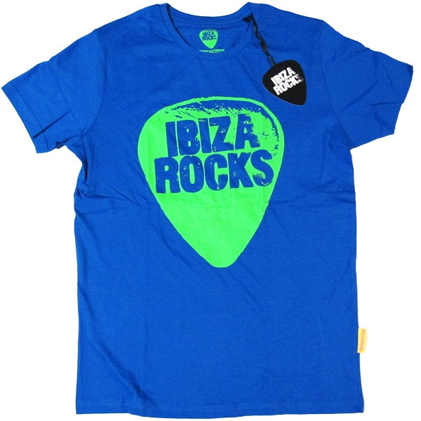 Ibiza Rocks Blue Plectrum T-Shirt with Drawstring Bag