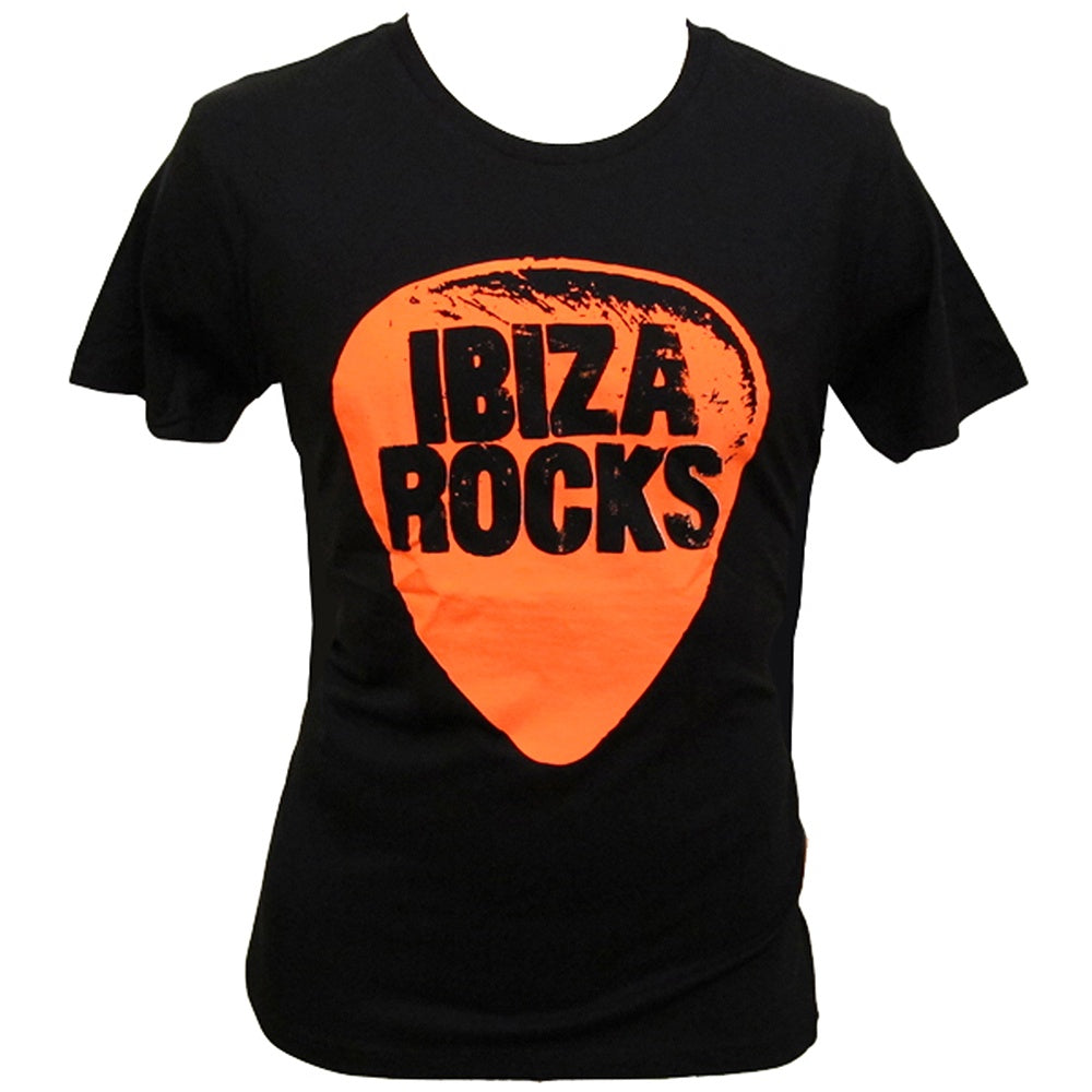 Ibiza Rocks Black Plectrum T-Shirt with Drawstring Bag