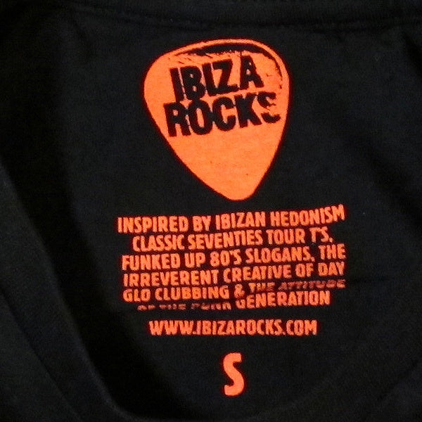 Ibiza Rocks Black Plectrum T-Shirt with Drawstring Bag