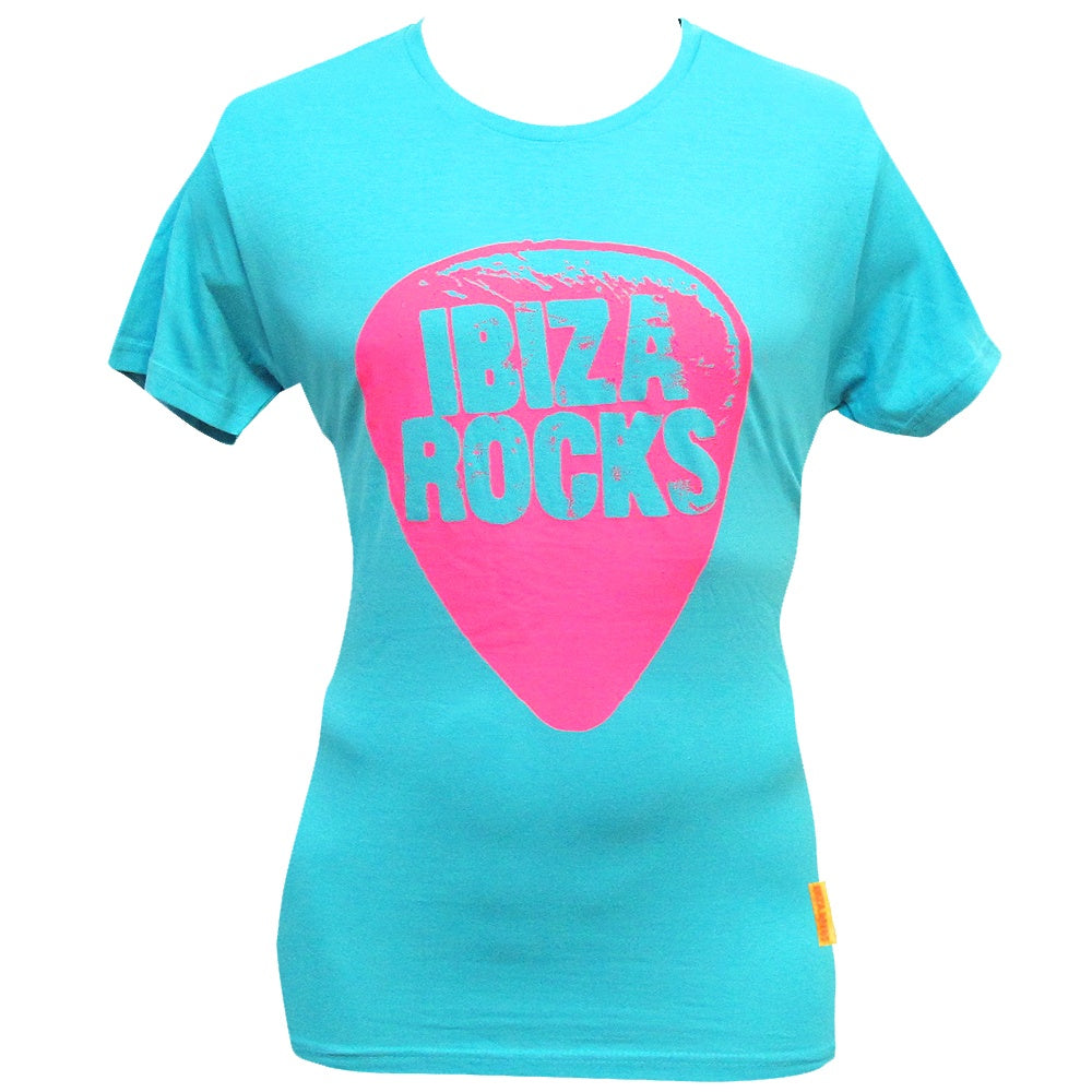 Ibiza Rocks Turquoise Plectrum T-Shirt with Drawstring Bag