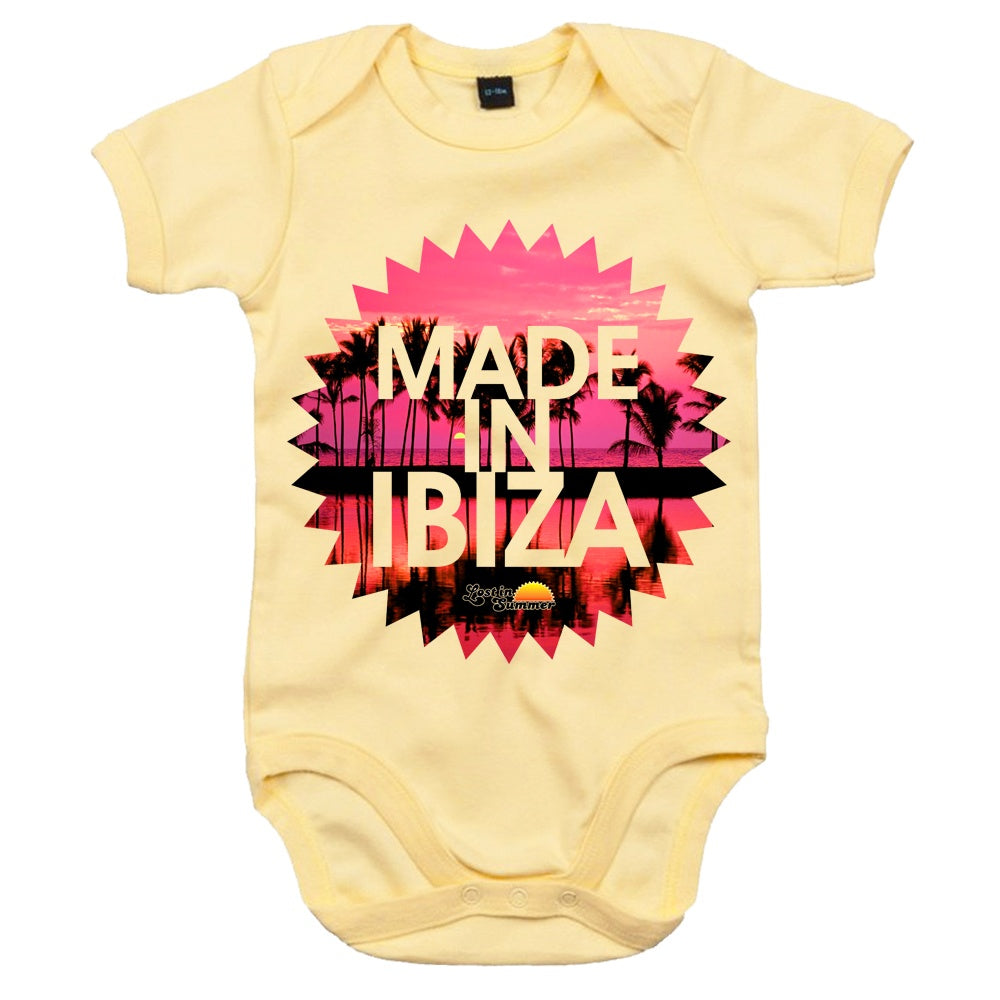 Lost In Summer Made in Ibiza Baby Grow