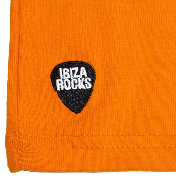 Ibiza Rocks Plectrum Logo Kids Orange Tank Top