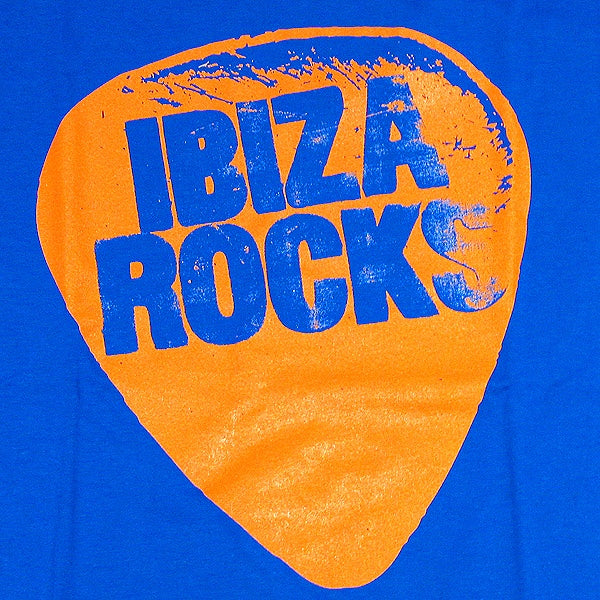 Ibiza Rocks Orange Plectrum Men&#39;s T-Shirt