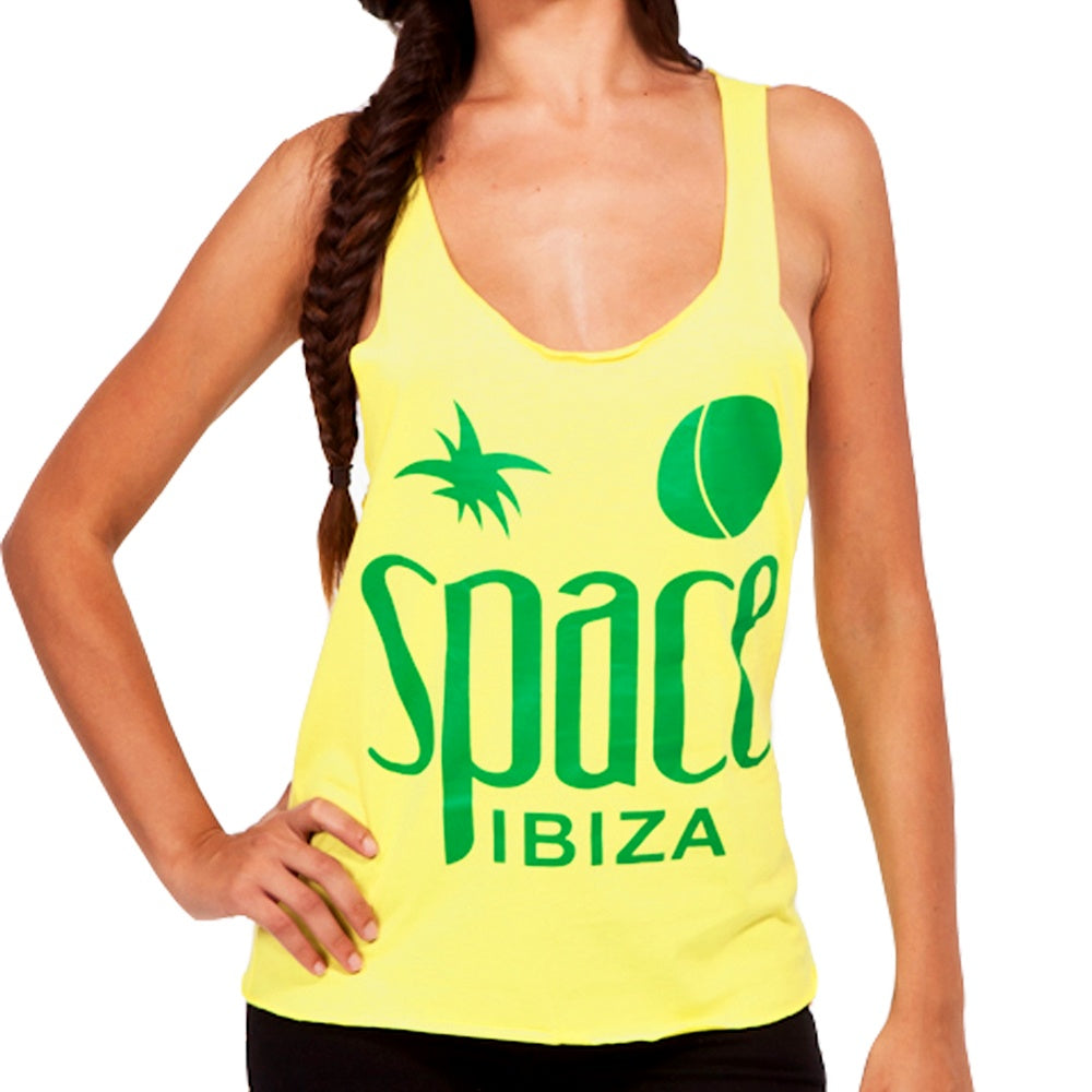 Space Ibiza Native Logo Women&#39;s Yellow Tanktop
