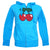 Pacha Cherry Logo Men's Turquoise Zip up Hoodie