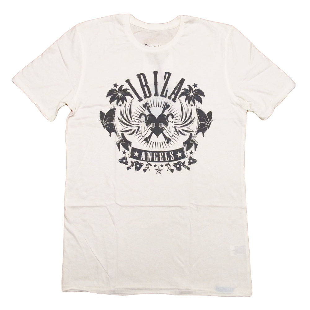 Ibiza Angels Classic Logo Cream Men's T-Shirt