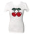 Pacha T-shirt femme Blanc Basique à Logo Cerise