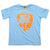 Ibiza Rocks Neon Orange Bolt Plectrum Kids T-shirt