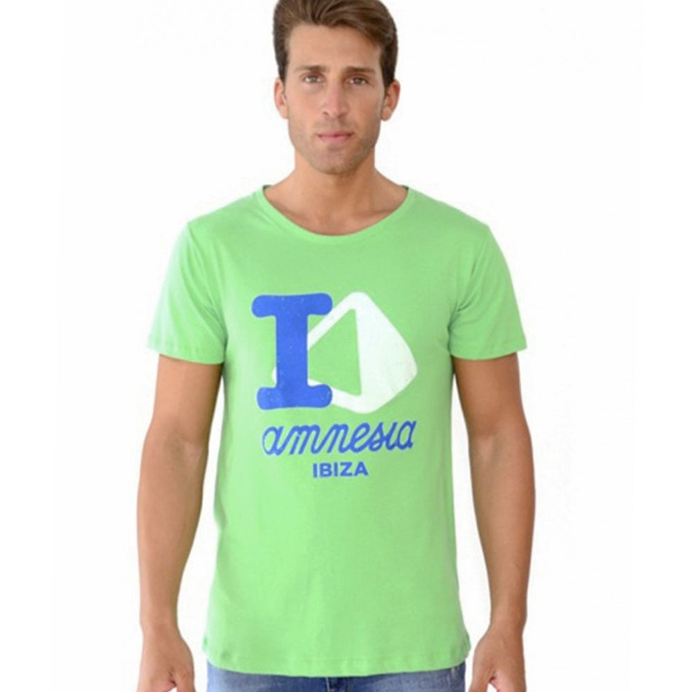 I Love Amnesia Ibiza Men's Green T-Shirt