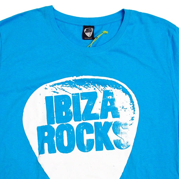 Ibiza Rocks Plectrum Men&#39;s Turquoise T-Shirt