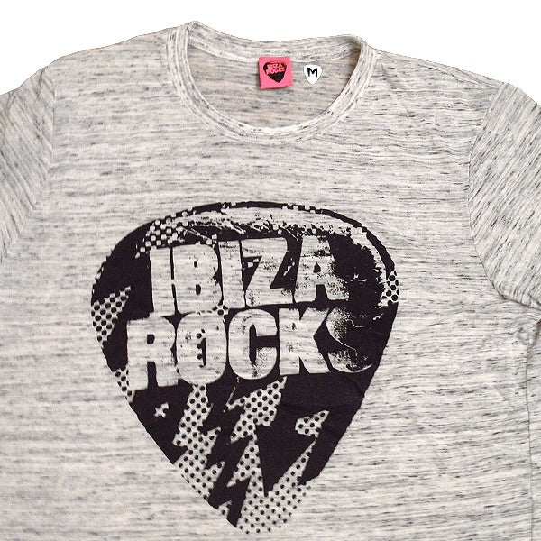 Ibiza Rocks Grey Marbled Men&#39;s Logo T-Shirt