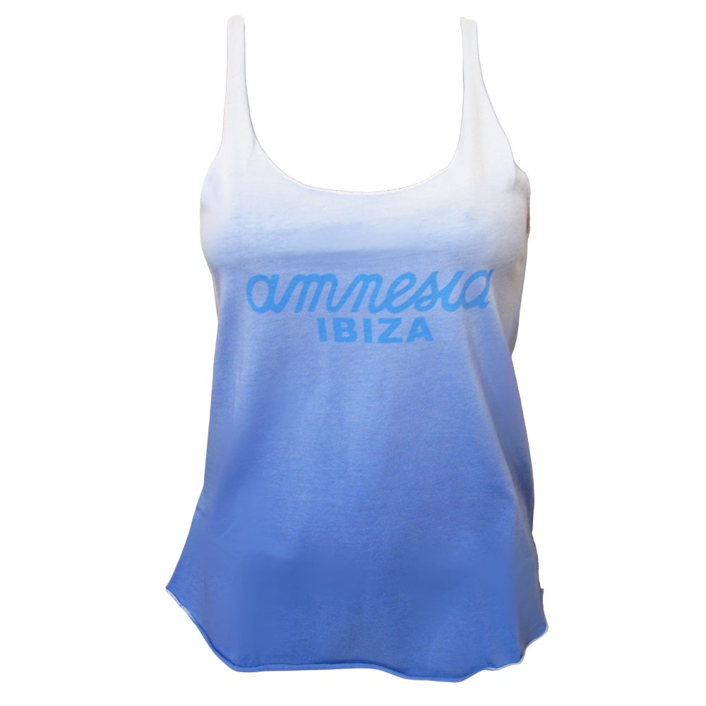 Amnesia Ibiza Dip Dye Women&#39;s Blue Tanktop