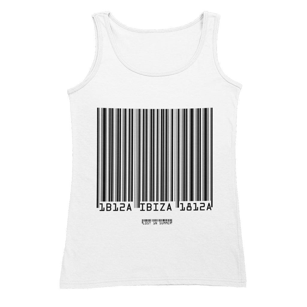 Ibiza Barcode Men&#39;s Tank Top White