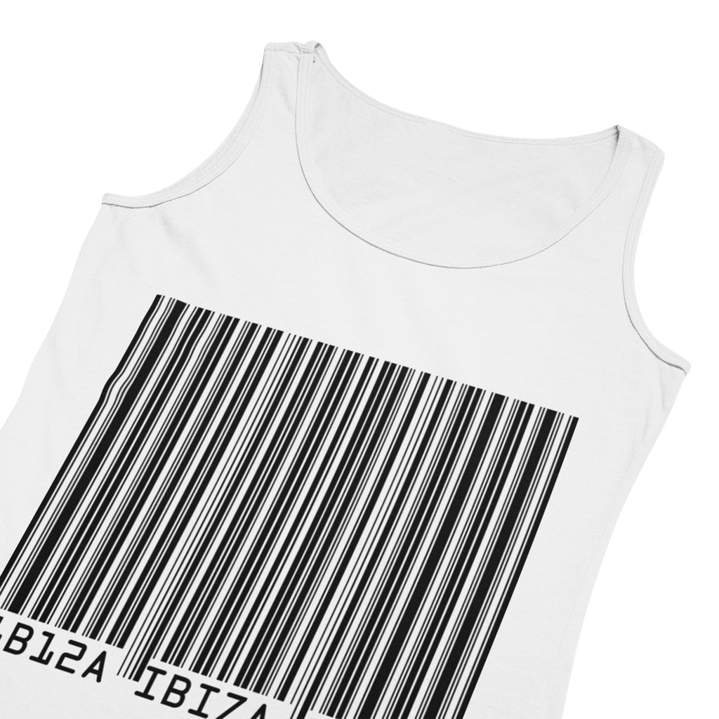 Ibiza Barcode Men&#39;s Tank Top White