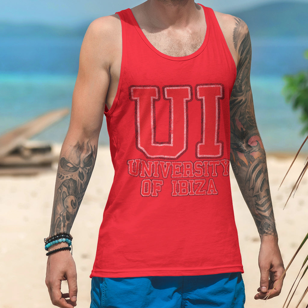 University of Ibiza Men&#39;s Tank Top College Logo