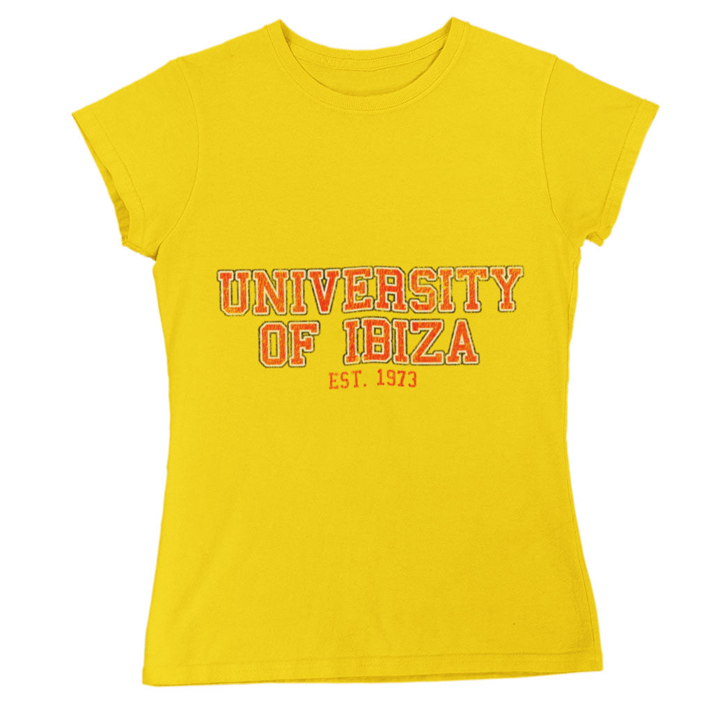 University of Ibiza Women's T-shirt Vintage Logo