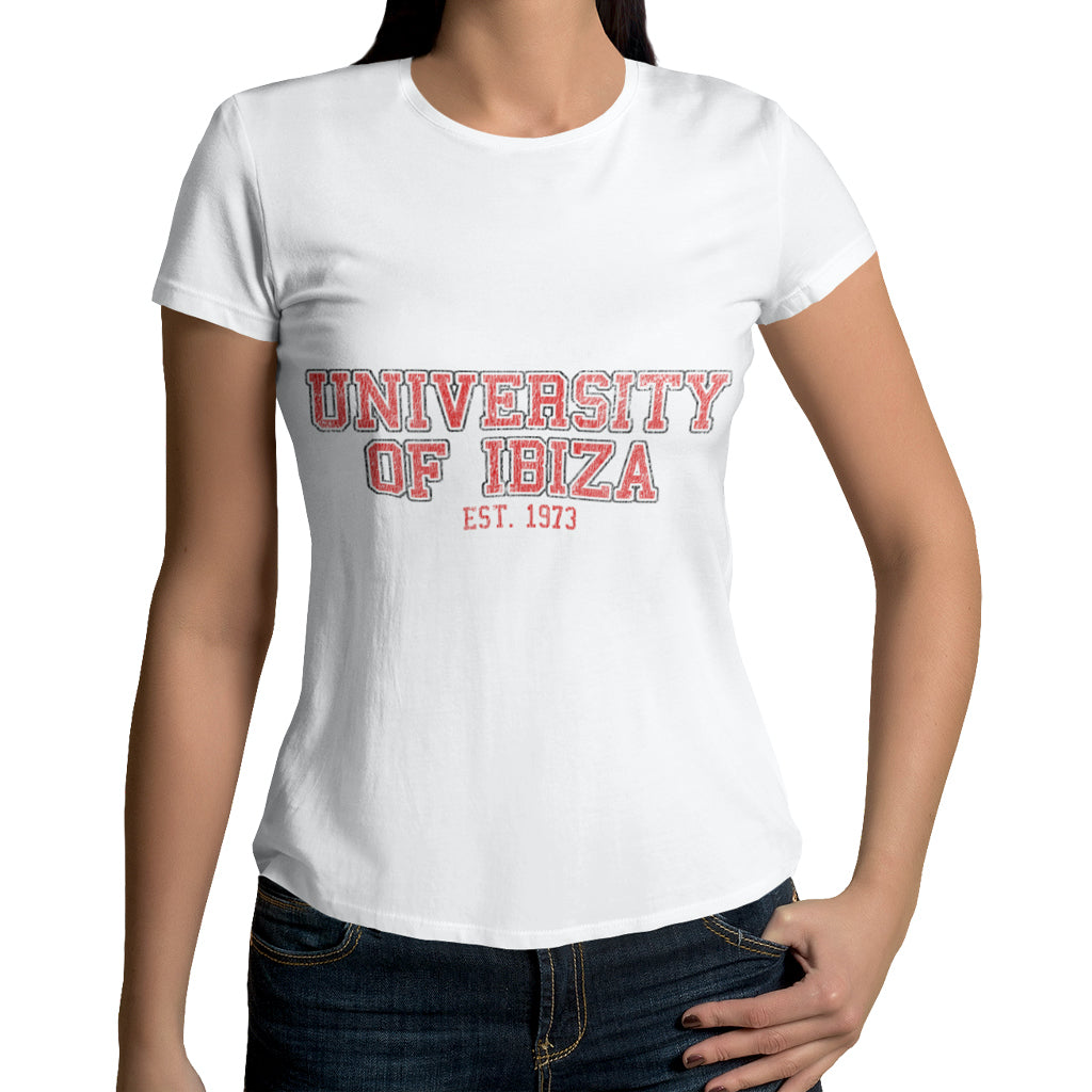 University of Ibiza Women&#39;s T-shirt Vintage Logo