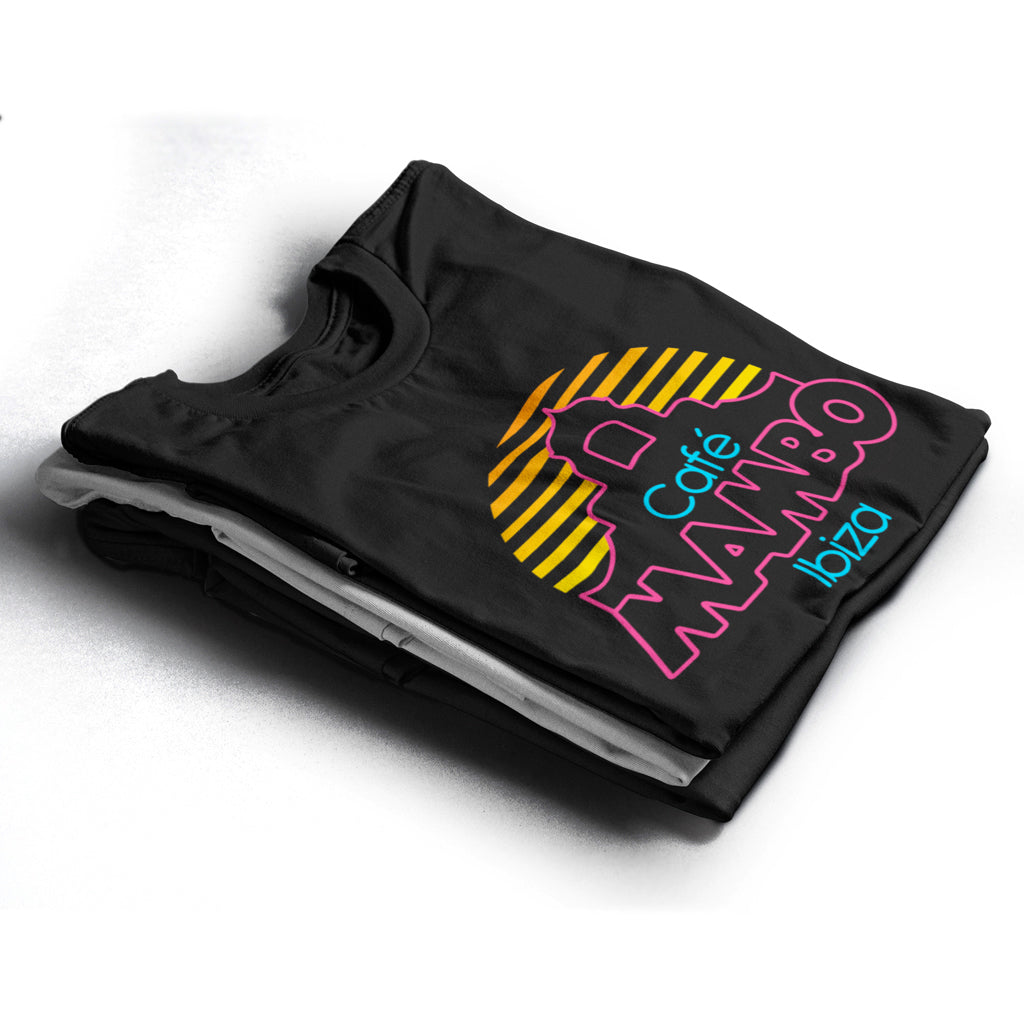 Cafe Mambo Ibiza Logo Men&#39;s Black T-shirt NEW