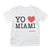 Yo Love Miami Blanc T-shirt Enfant