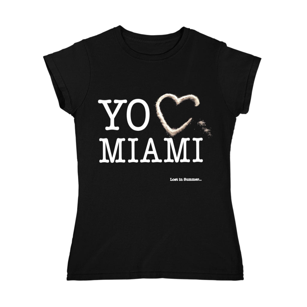 Love Mia Women's Black T-Shirt