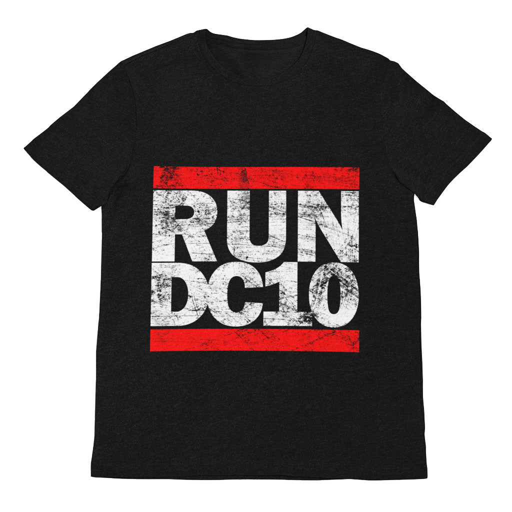 Run DC10 Camiseta Negra Hombre