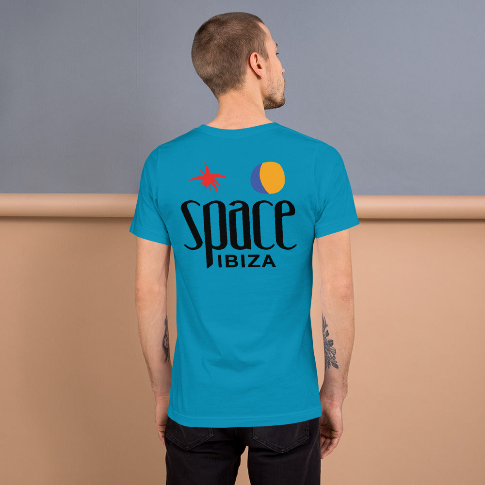 Space Ibiza Beach Club Logo Aqua T-shirt NEW