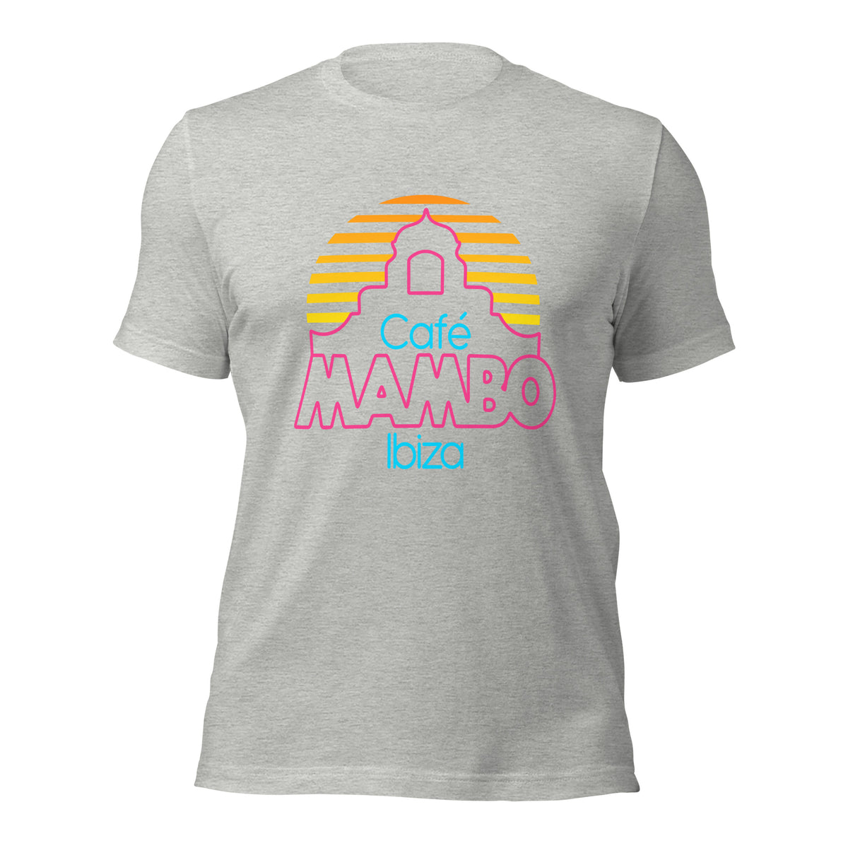 Cafe Mambo Ibiza Logo Men&#39;s Grey T-shirt NEW