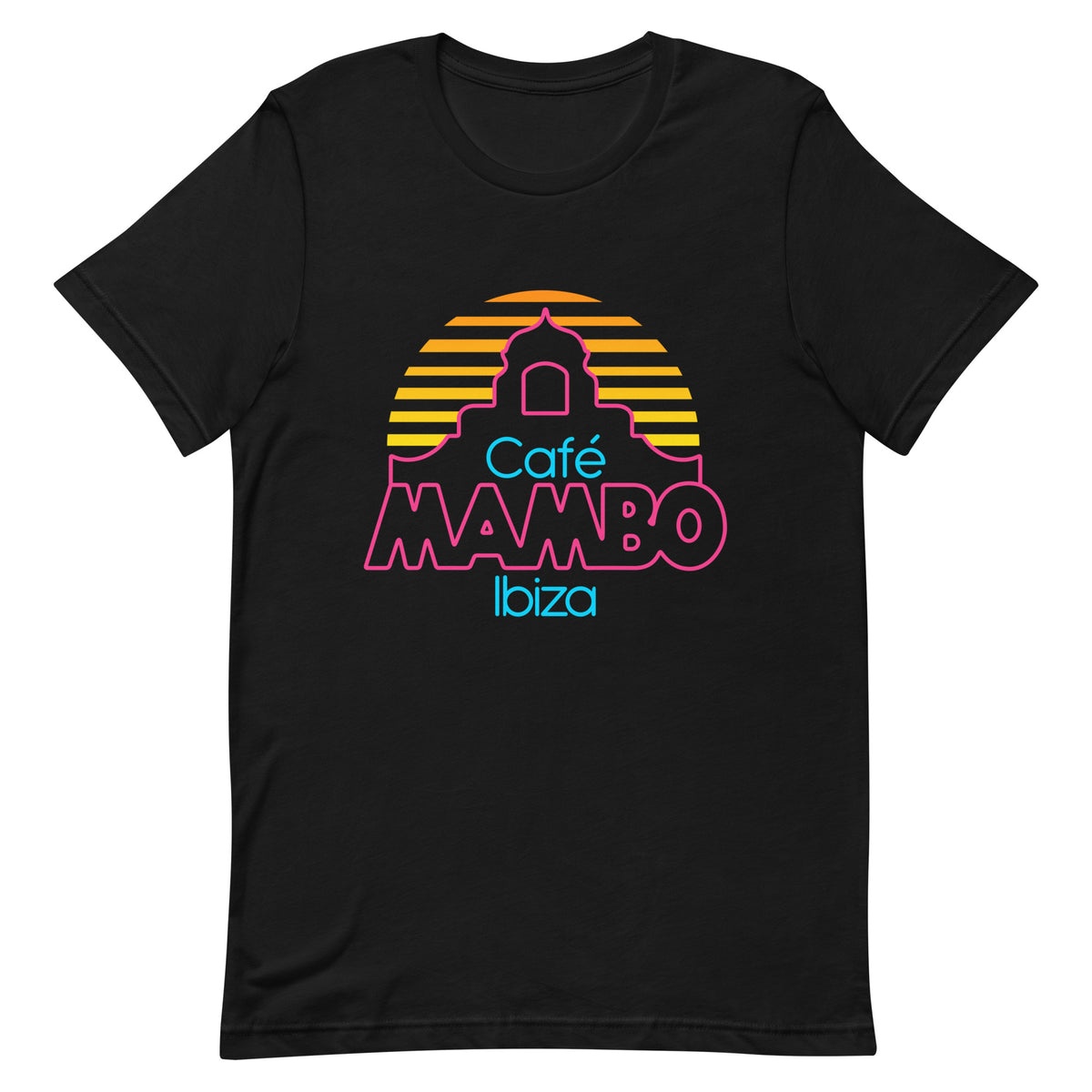 Cafe Mambo Ibiza Logo Men&#39;s Black T-shirt NEW