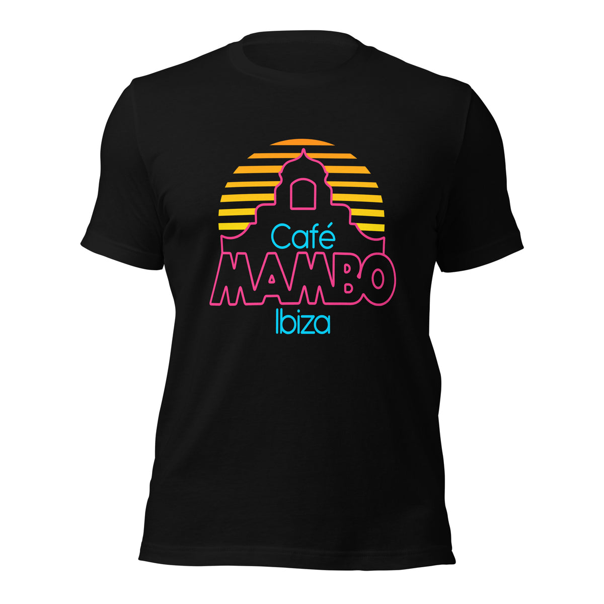 Cafe Mambo Ibiza Logo Men&#39;s Black T-shirt NEW